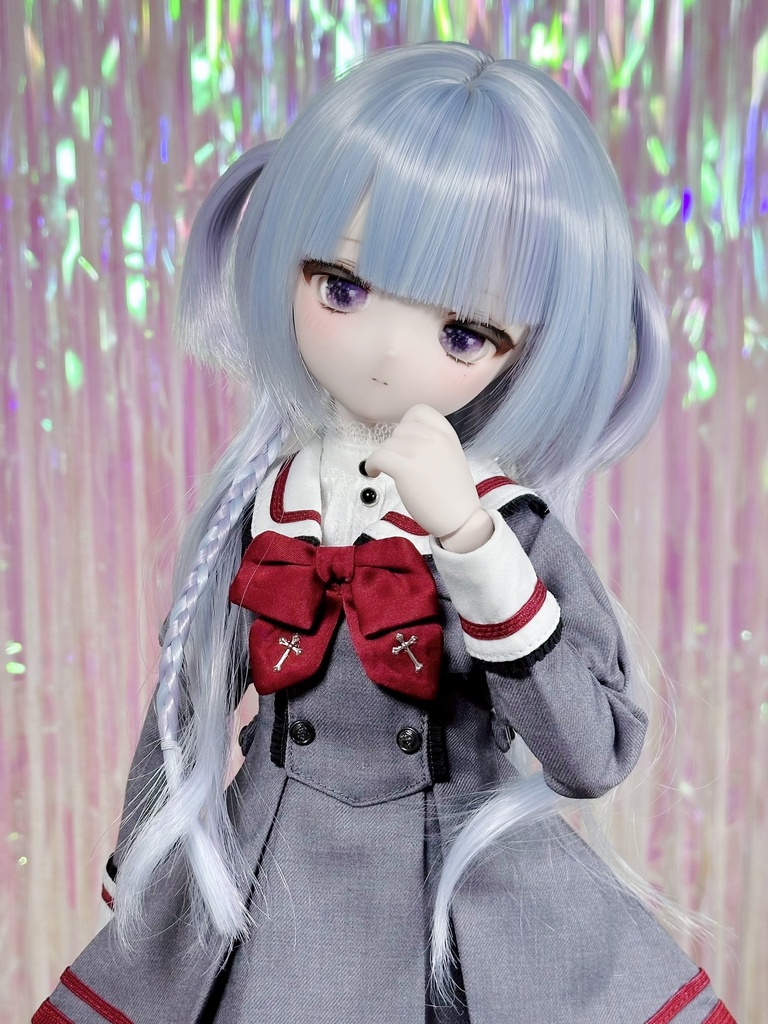 8~9インチ即納ウィッグ【ジェリーハーフツイン】MDD.DD.SDサイズ ドールウィッグ