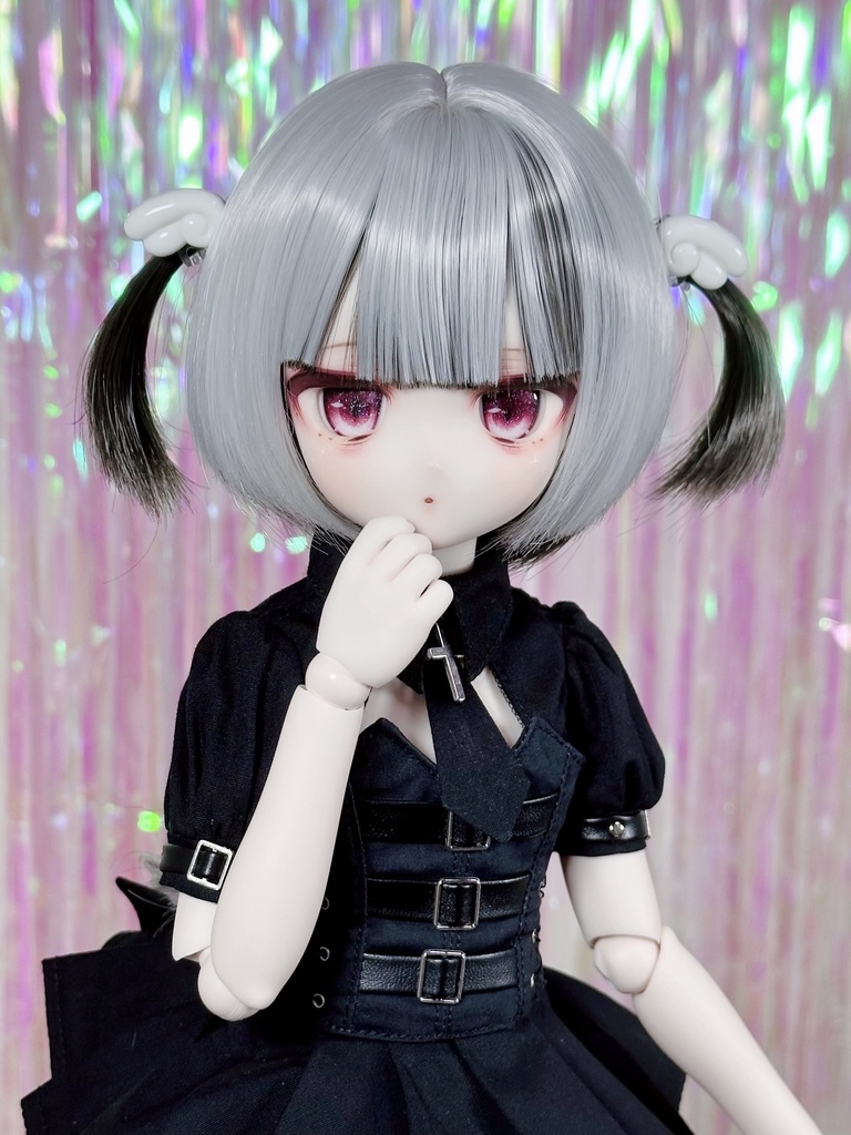8~9インチ即納ウィッグ【ジェリーハーフツイン】MDD.DD.SDサイズ ドールウィッグ