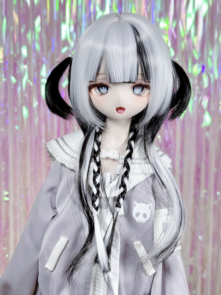 8~9インチ即納ウィッグ【ジェリーハーフツイン】MDD.DD.SDサイズ ドールウィッグ