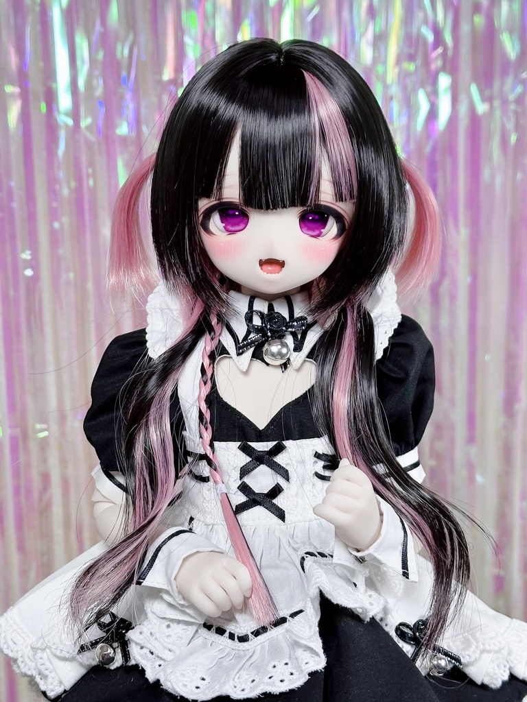 8~9インチ即納ウィッグ【ジェリーハーフツイン】MDD.DD.SDサイズ ドールウィッグ