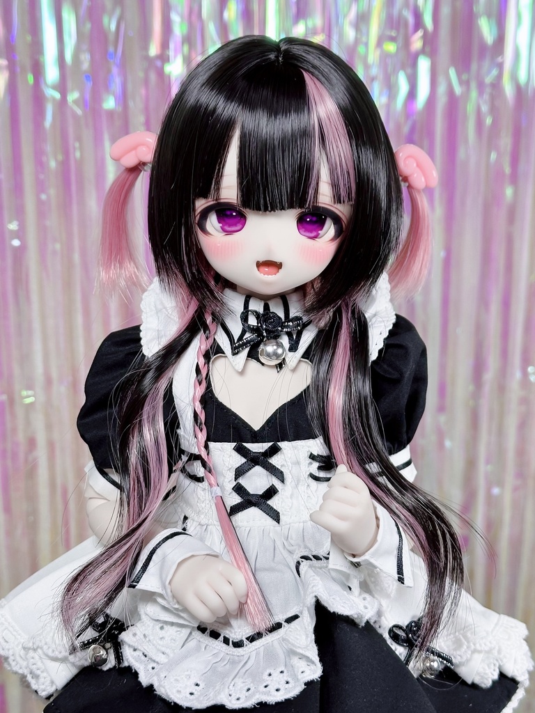 8~9インチ即納ウィッグ【ジェリーハーフツイン】MDD.DD.SDサイズ ドールウィッグ
