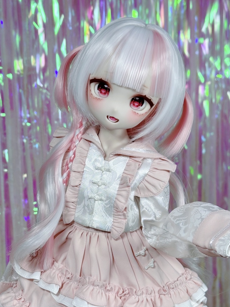 8~9インチ即納ウィッグ【ジェリーハーフツイン】MDD.DD.SDサイズ ドールウィッグ