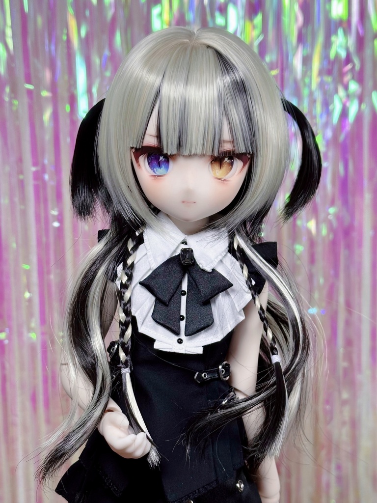 8~9インチ即納ウィッグ【ジェリーハーフツイン】MDD.DD.SDサイズ ドールウィッグ
