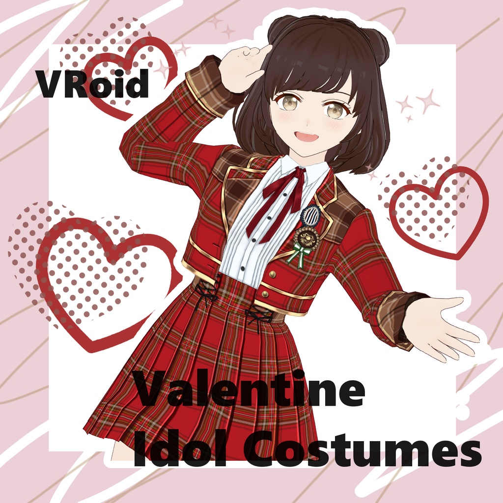 【VRoid】Valentine【アイドル衣装】