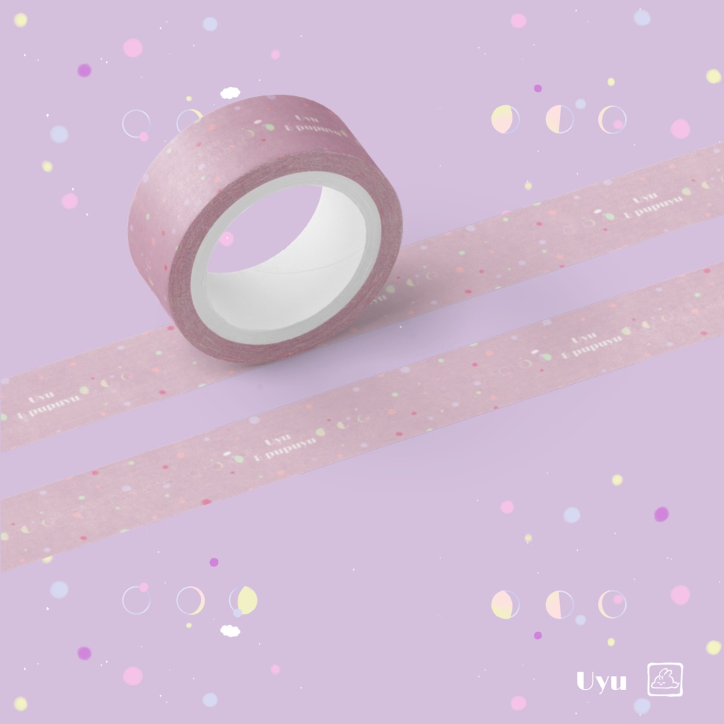 ミルキーな宇宙のマスキングテープ