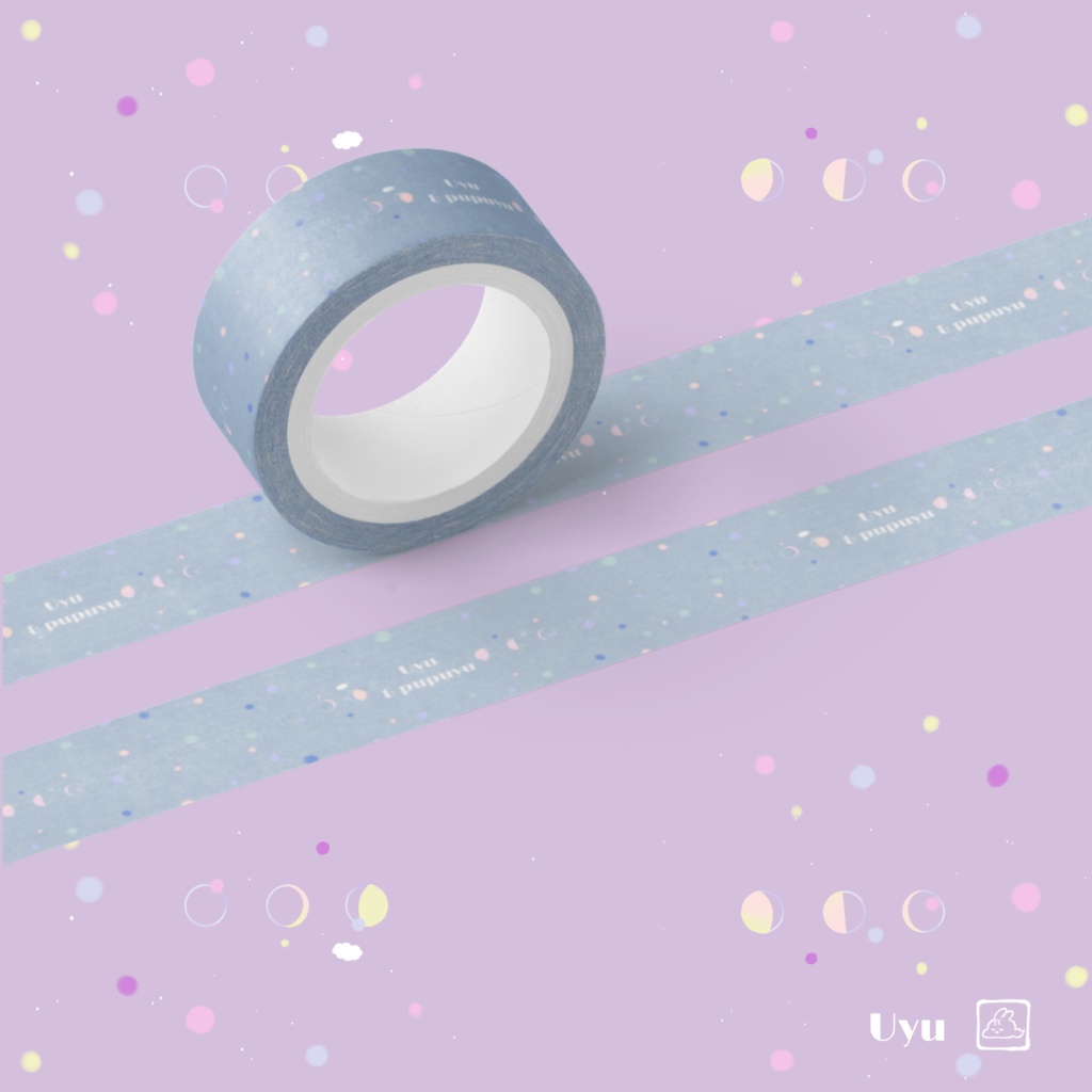 ミルキーな宇宙のマスキングテープ