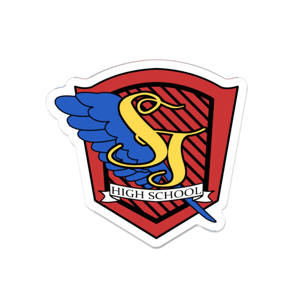 【D!B!H!】聖典山学園高校校章アクリルバッジ