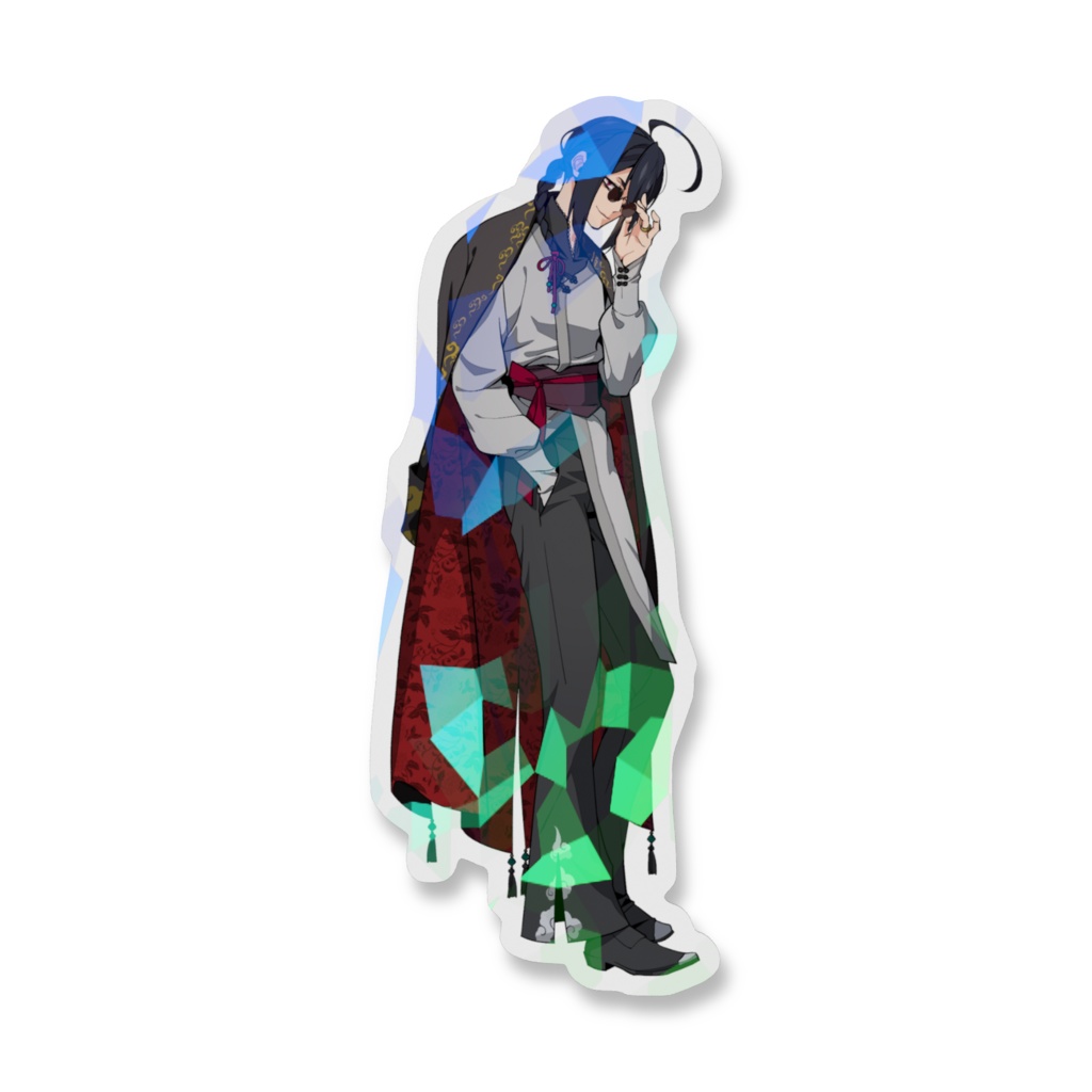 【ifコレ】ボス。スマホステッカー(ホログラム)