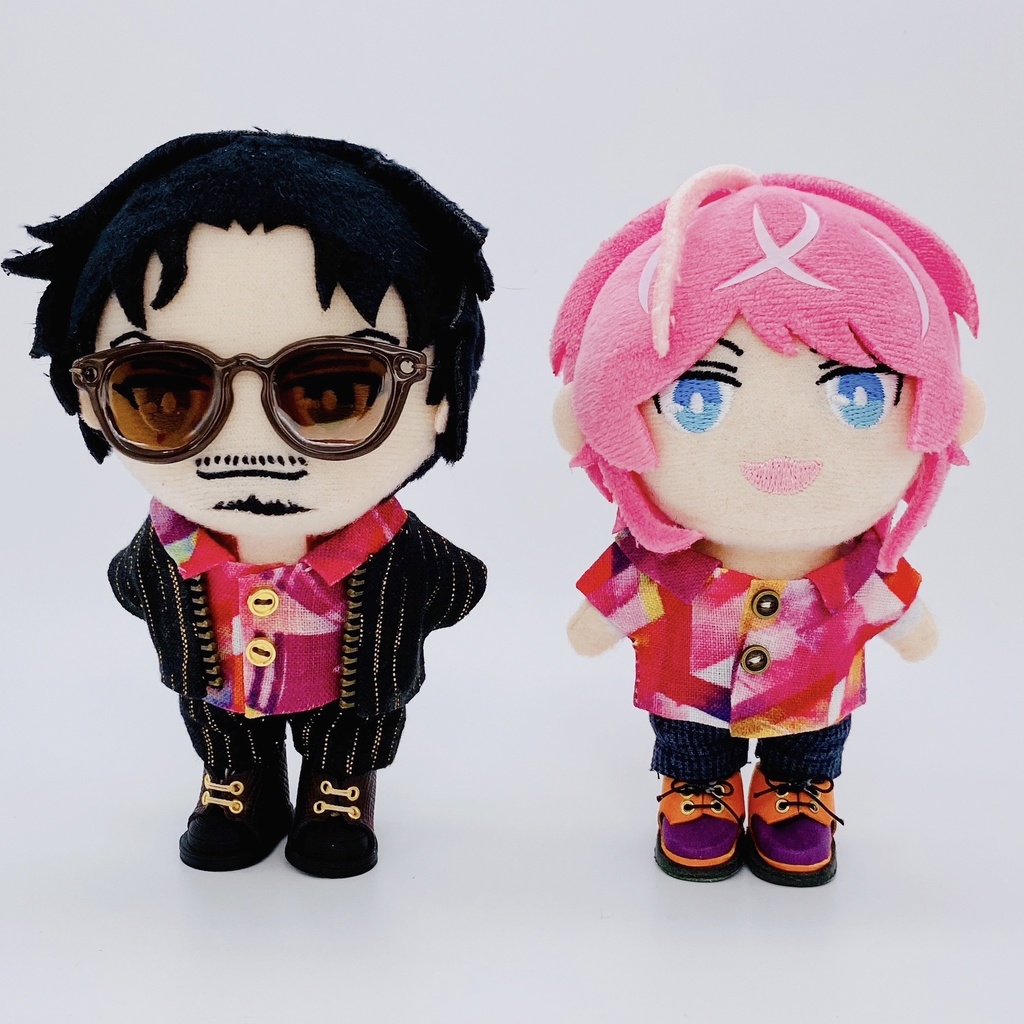 赤幾何学シャツ