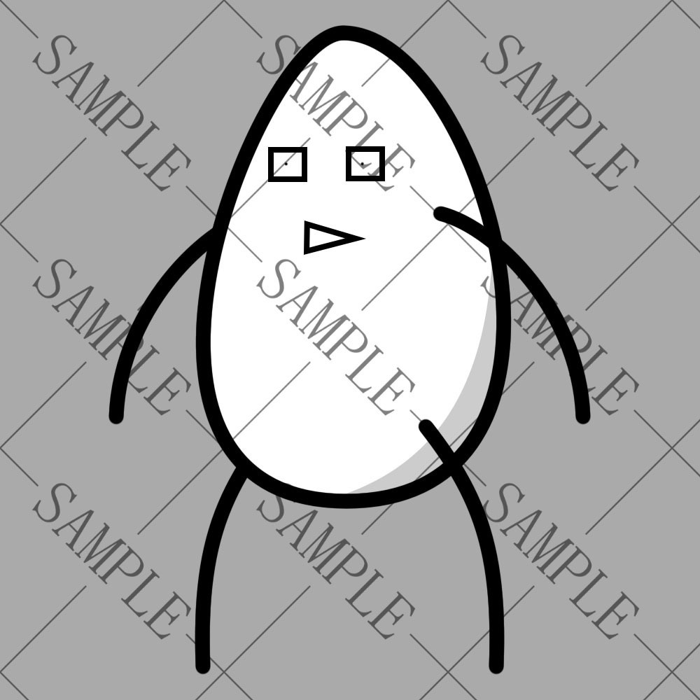 タマゴマンフリー素材