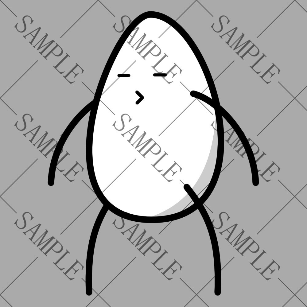 タマゴマンフリー素材