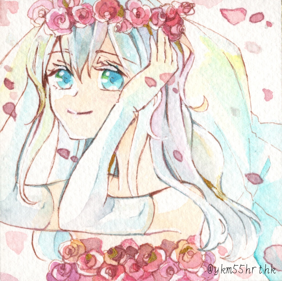 アナログ原画◇ミニ色紙