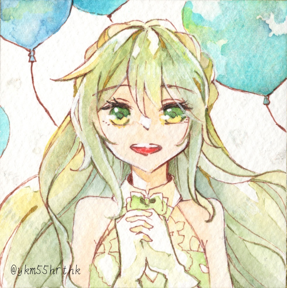 アナログ原画◇ミニ色紙