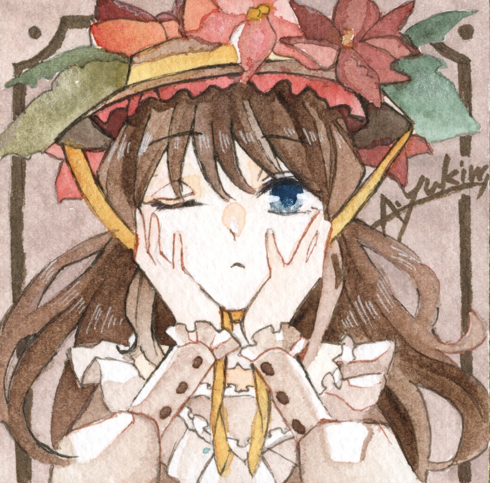 アナログ原画◇ミニ色紙