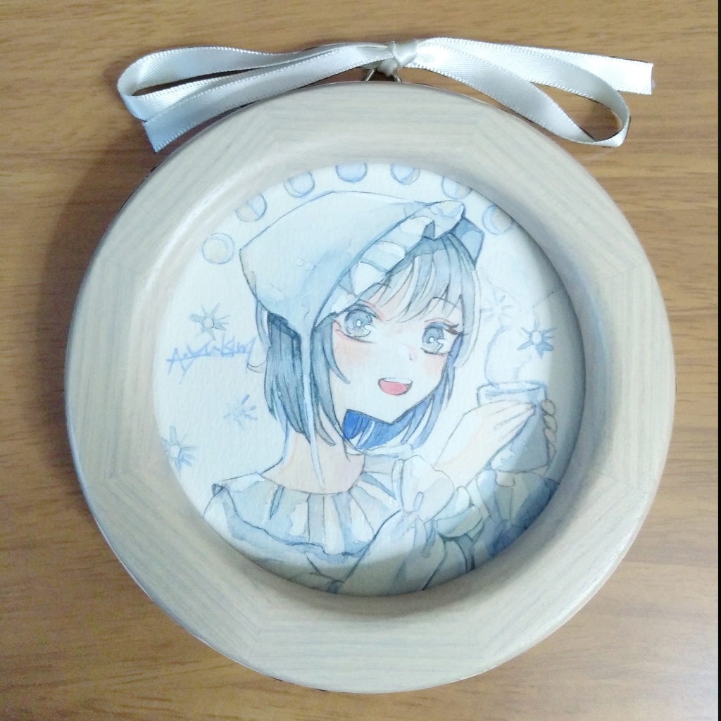 アナログ原画(額縁)◇白の世界