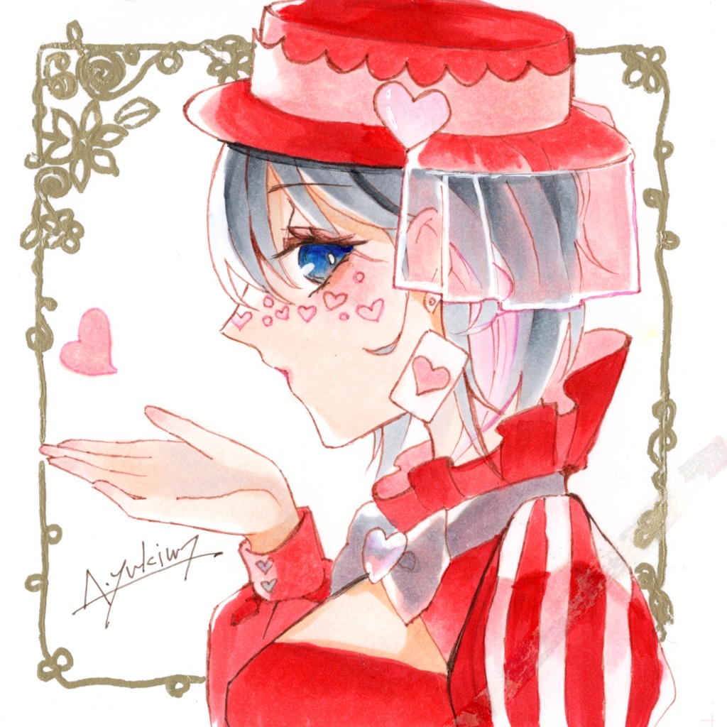 アナログ原画(額縁)◇不思議の国のアリス