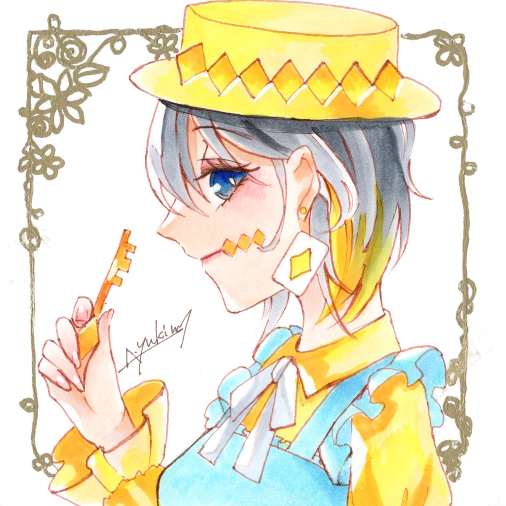 アナログ原画(額縁)◇不思議の国のアリス