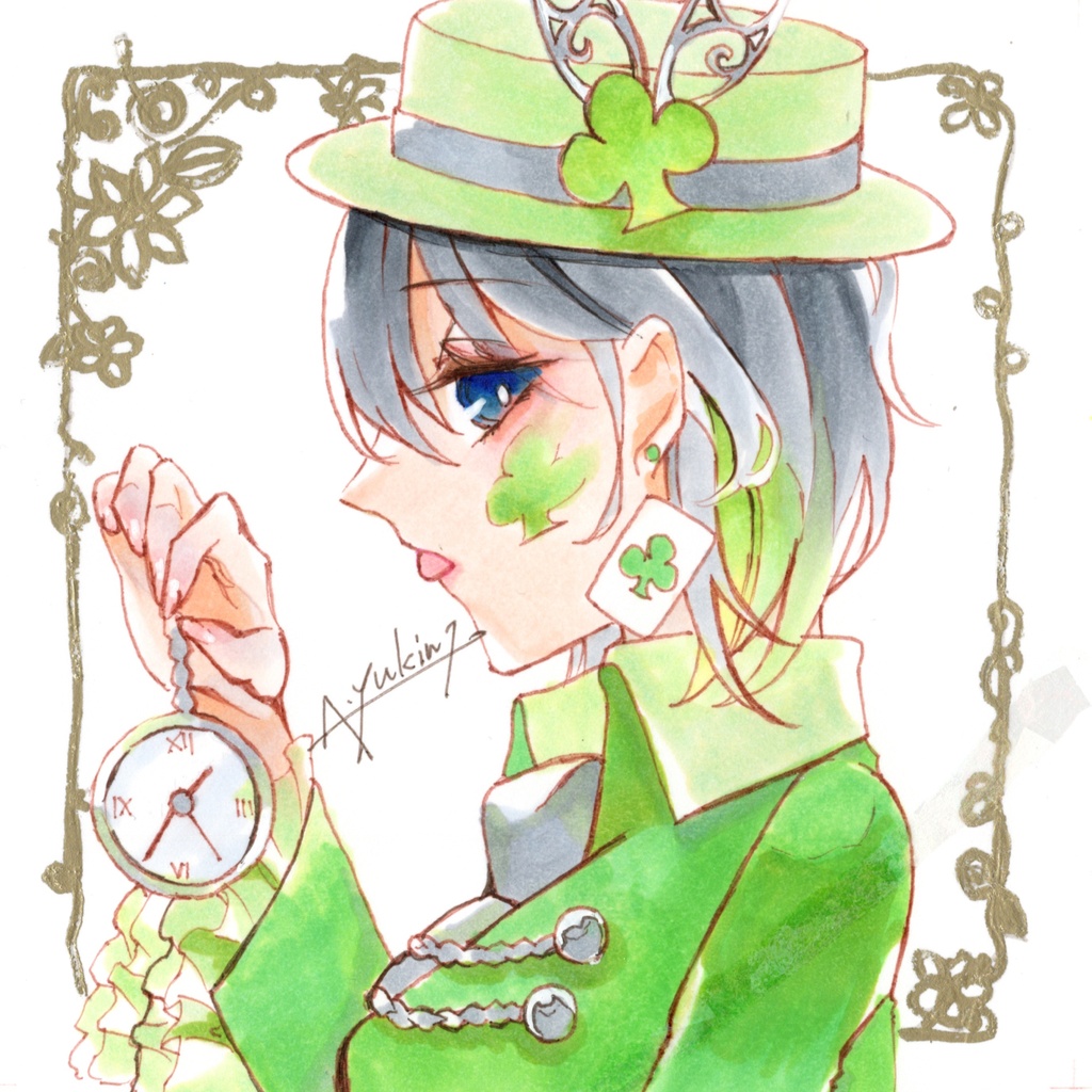 アナログ原画(額縁)◇不思議の国のアリス