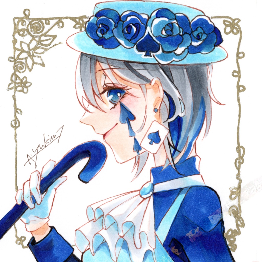 アナログ原画(額縁)◇不思議の国のアリス