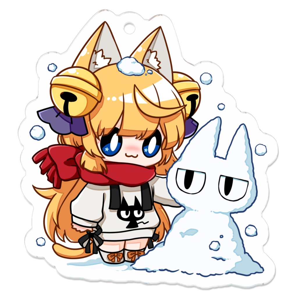 冬限定!涼本りゃうか雪遊びアクリルキーホルダー