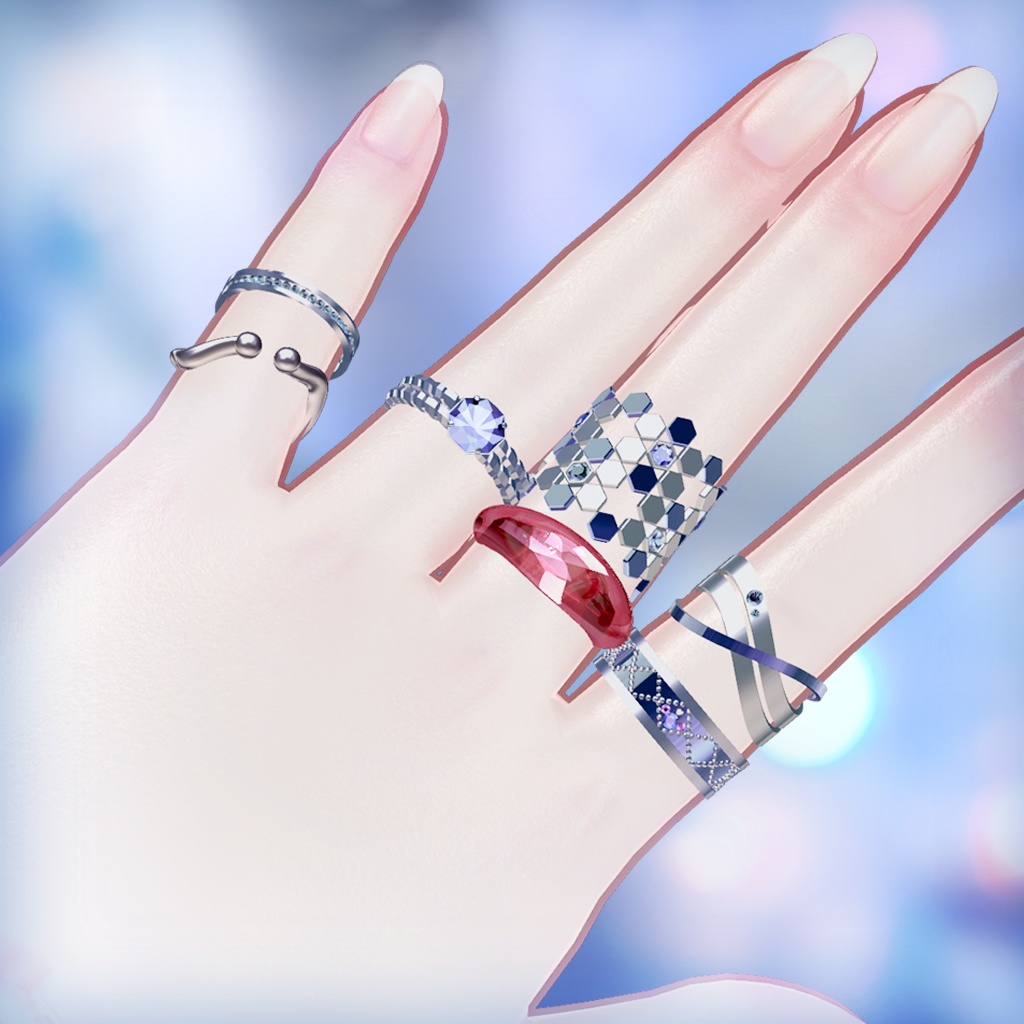 Color Ring for VRChat【ring series N2】