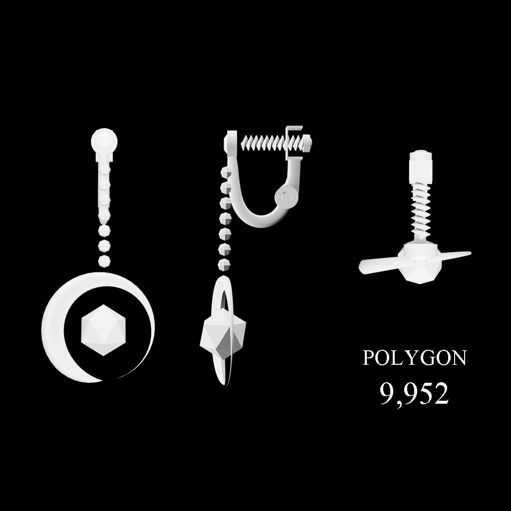 Color Earring for VRChat【earring series E3】