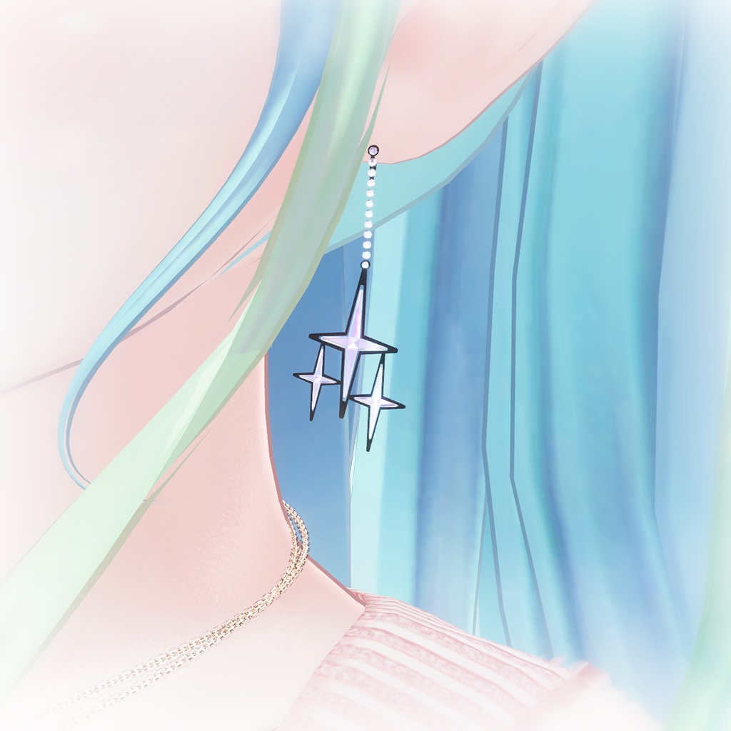 Color Earring for VRChat【earring series E4】