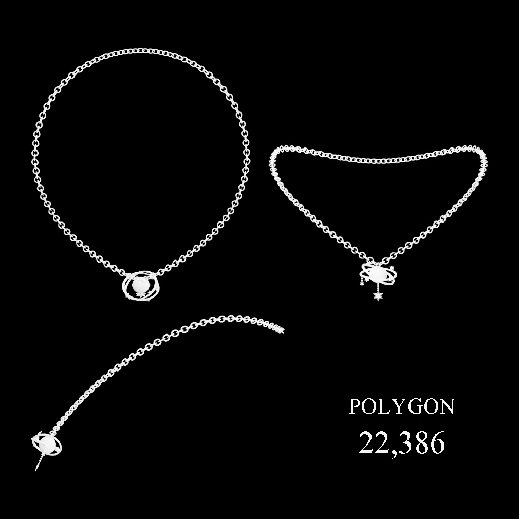 【MA対応】Color Necklace for VRChat【Necklace series NL1】