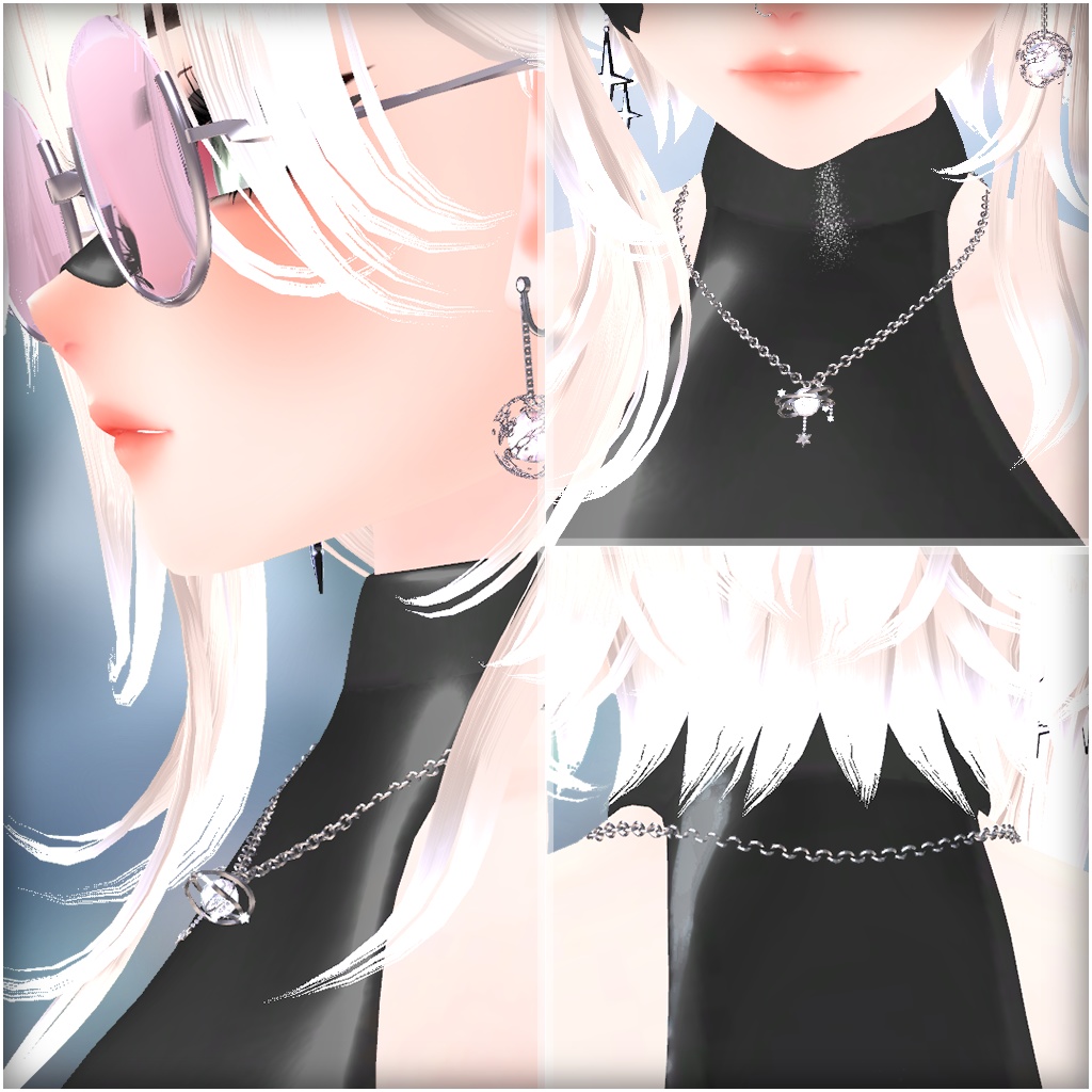 【MA対応】Color Necklace for VRChat【Necklace series NL1】