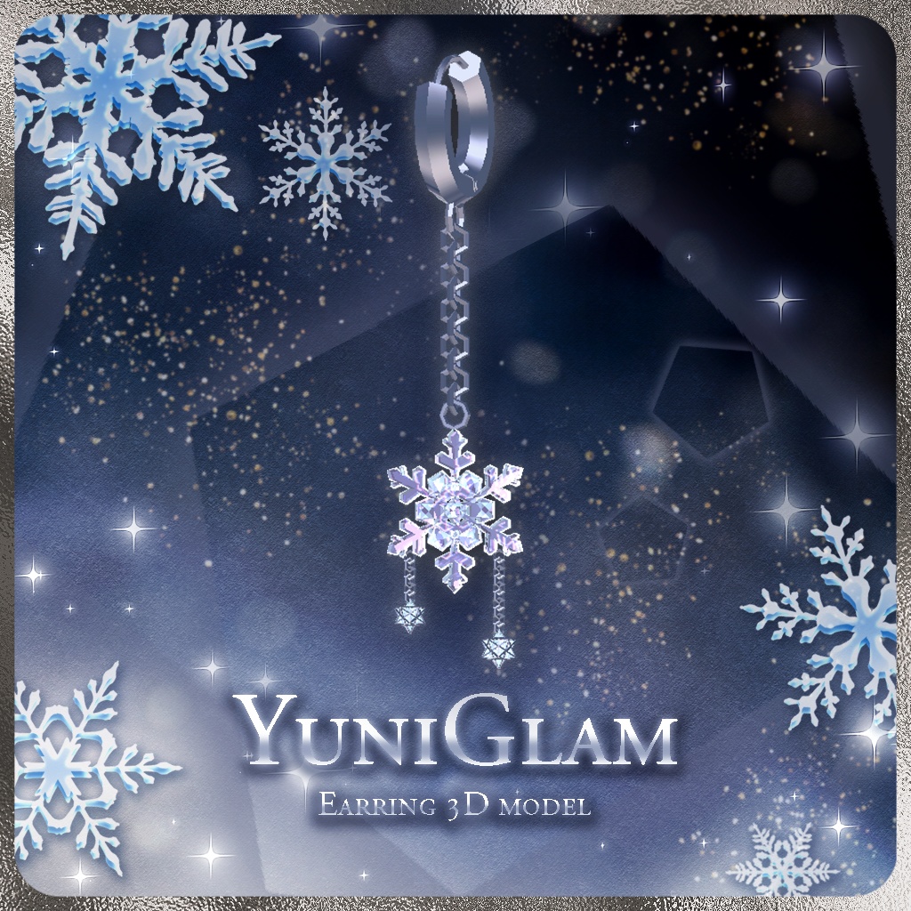 【MA対応】Color Earring for VRChat【earring series E5】