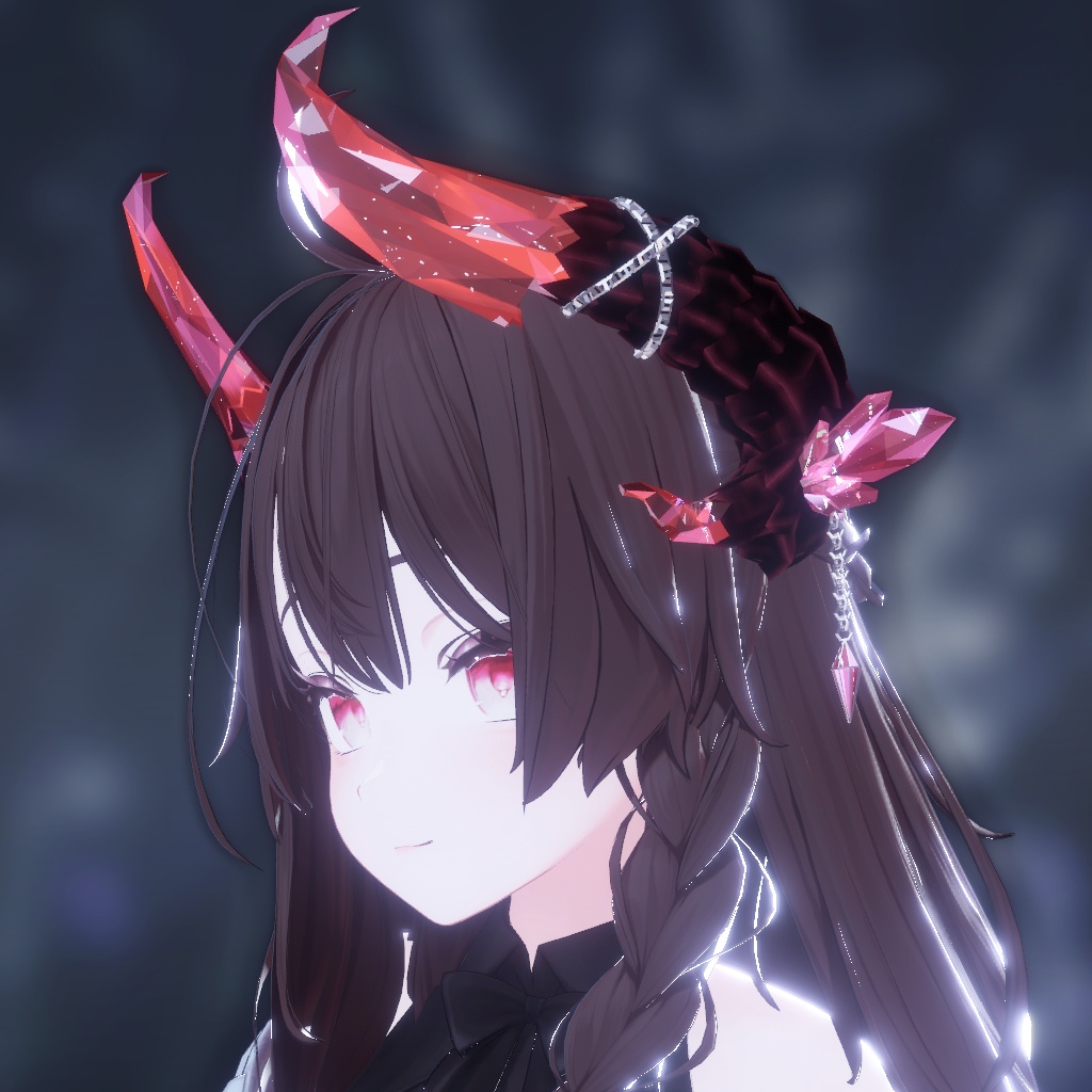 【MA対応】クリスタルな角 Crystal Horn for VRChat【Horn series Hr1】