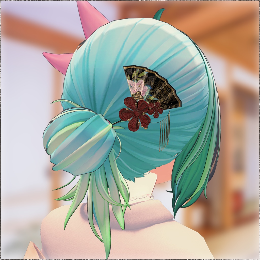 【MA対応】Kanzashi for VRChat 【Hairaccessory】