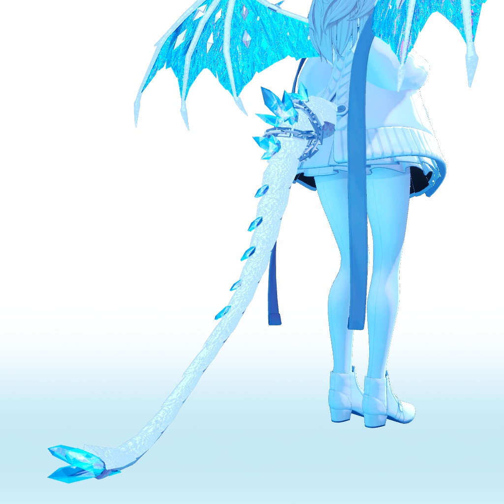 【MA対応】クリスタルな翼と尻尾 Crystal Wing & Tail for VRChat