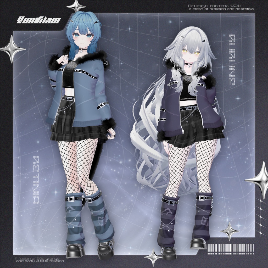 【MA対応】Y2K Rebellion【VRChat向け衣装モデル】【13アバター対応】