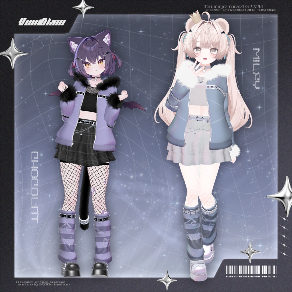 【MA対応】Y2K Rebellion【VRChat向け衣装モデル】【13アバター対応】