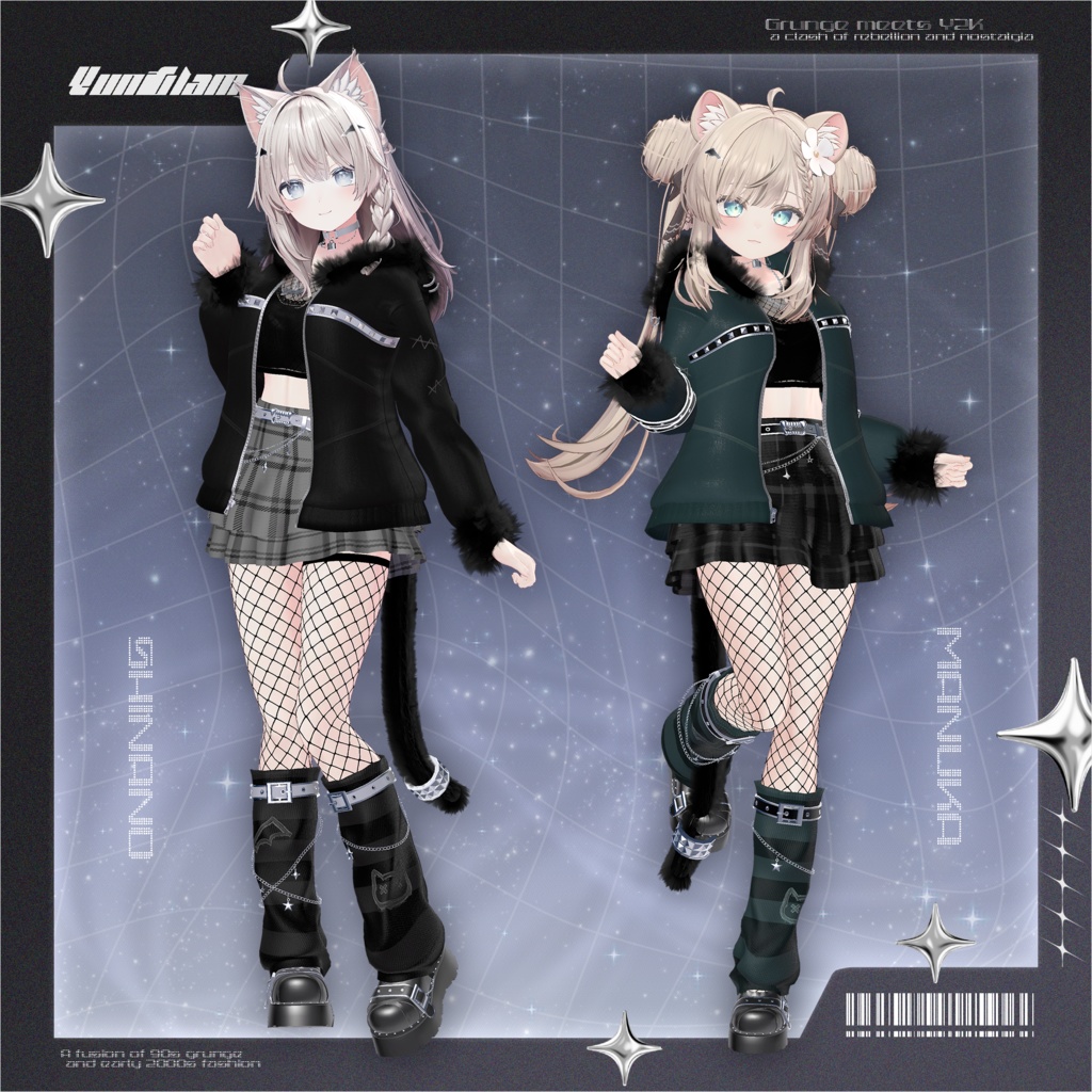 【MA対応】Y2K Rebellion【VRChat向け衣装モデル】【13アバター対応】