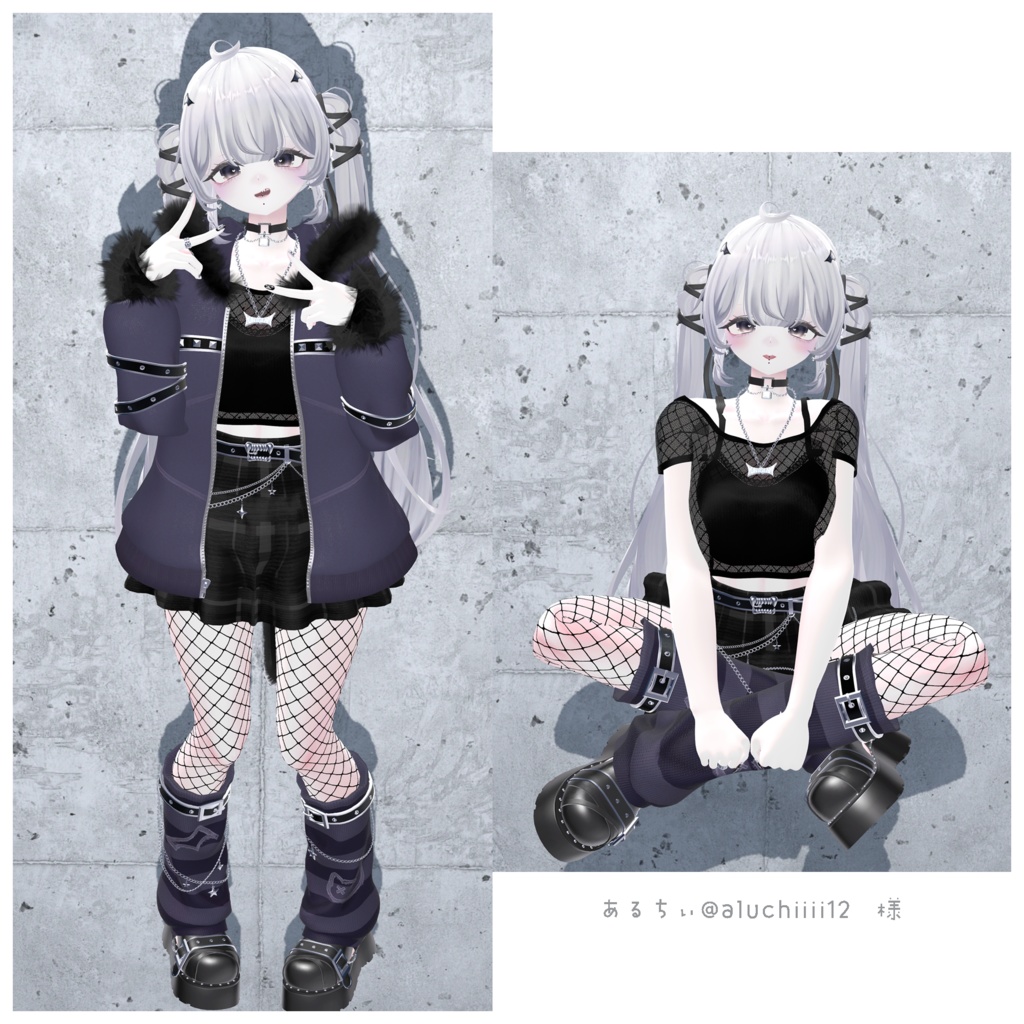 【MA対応】Y2K Rebellion【VRChat向け衣装モデル】【13アバター対応】