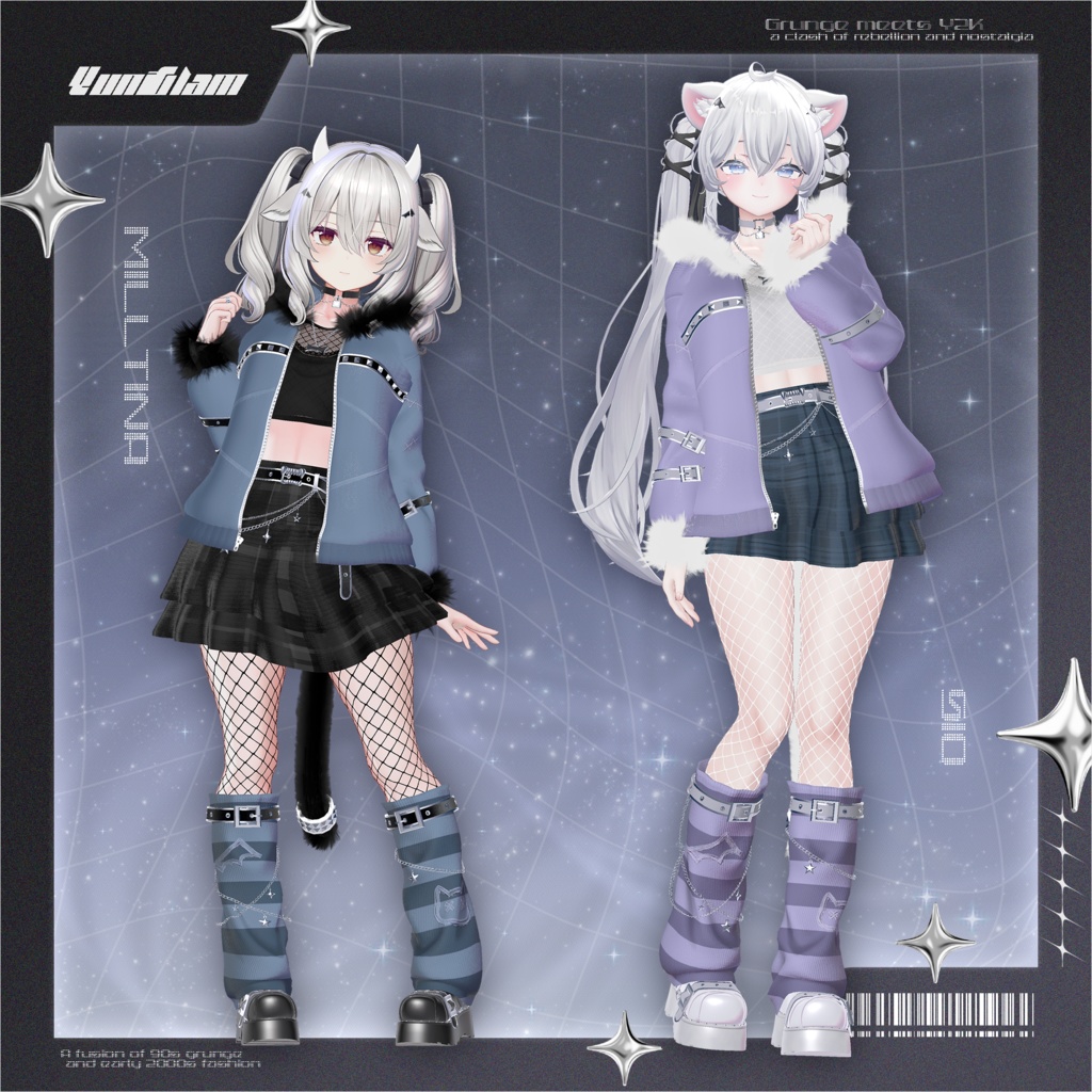 【MA対応】Y2K Rebellion【VRChat向け衣装モデル】【13アバター対応】