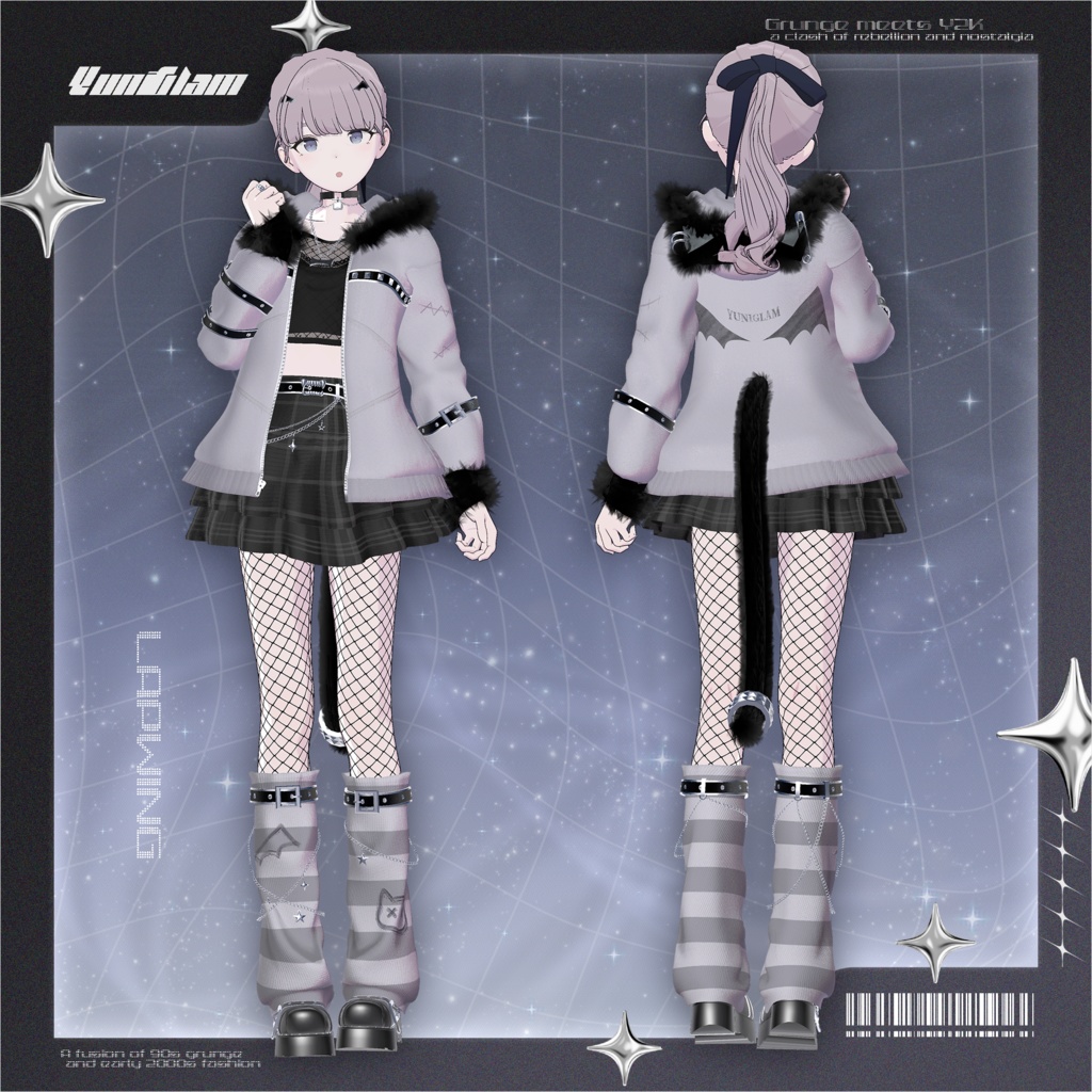 【MA対応】Y2K Rebellion【VRChat向け衣装モデル】【13アバター対応】