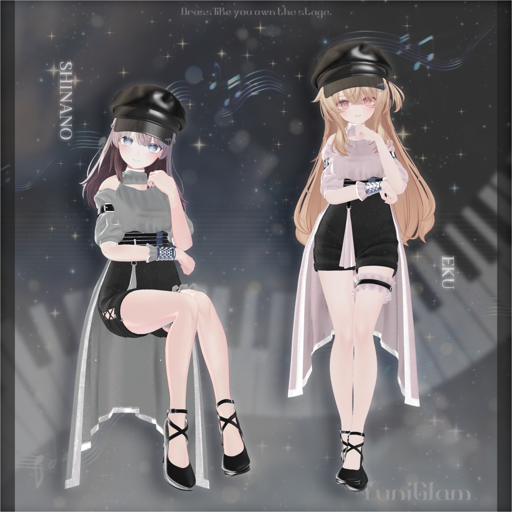 【MA対応】Arisia Nocturne【VRChat向け衣装モデル】【13アバター対応】