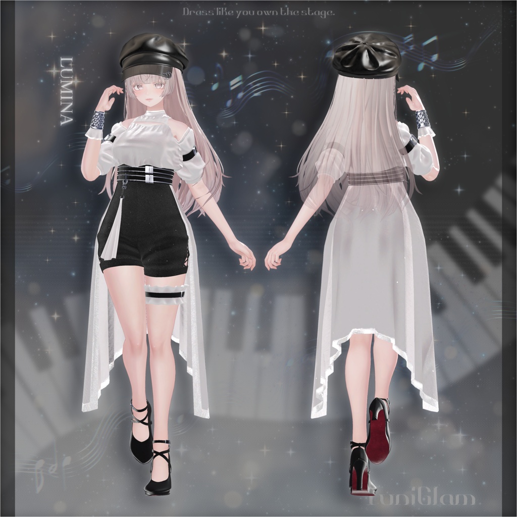 【MA対応】Arisia Nocturne【VRChat向け衣装モデル】【13アバター対応】