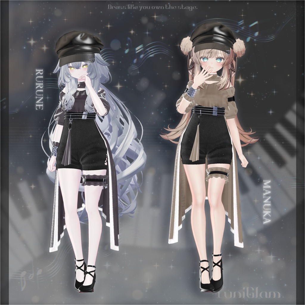 【MA対応】Arisia Nocturne【VRChat向け衣装モデル】【13アバター対応】