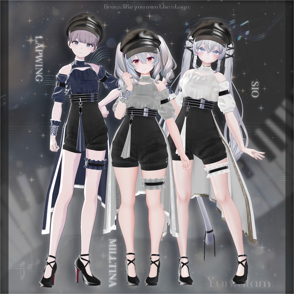 【MA対応】Arisia Nocturne【VRChat向け衣装モデル】【13アバター対応】