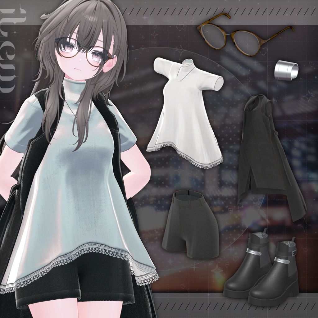 【MA対応】Slate Layer【VRChat向け衣装モデル】【15アバター対応】