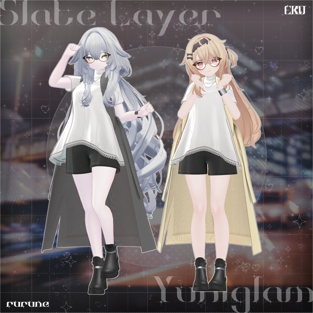 【MA対応】Slate Layer【VRChat向け衣装モデル】【15アバター対応】