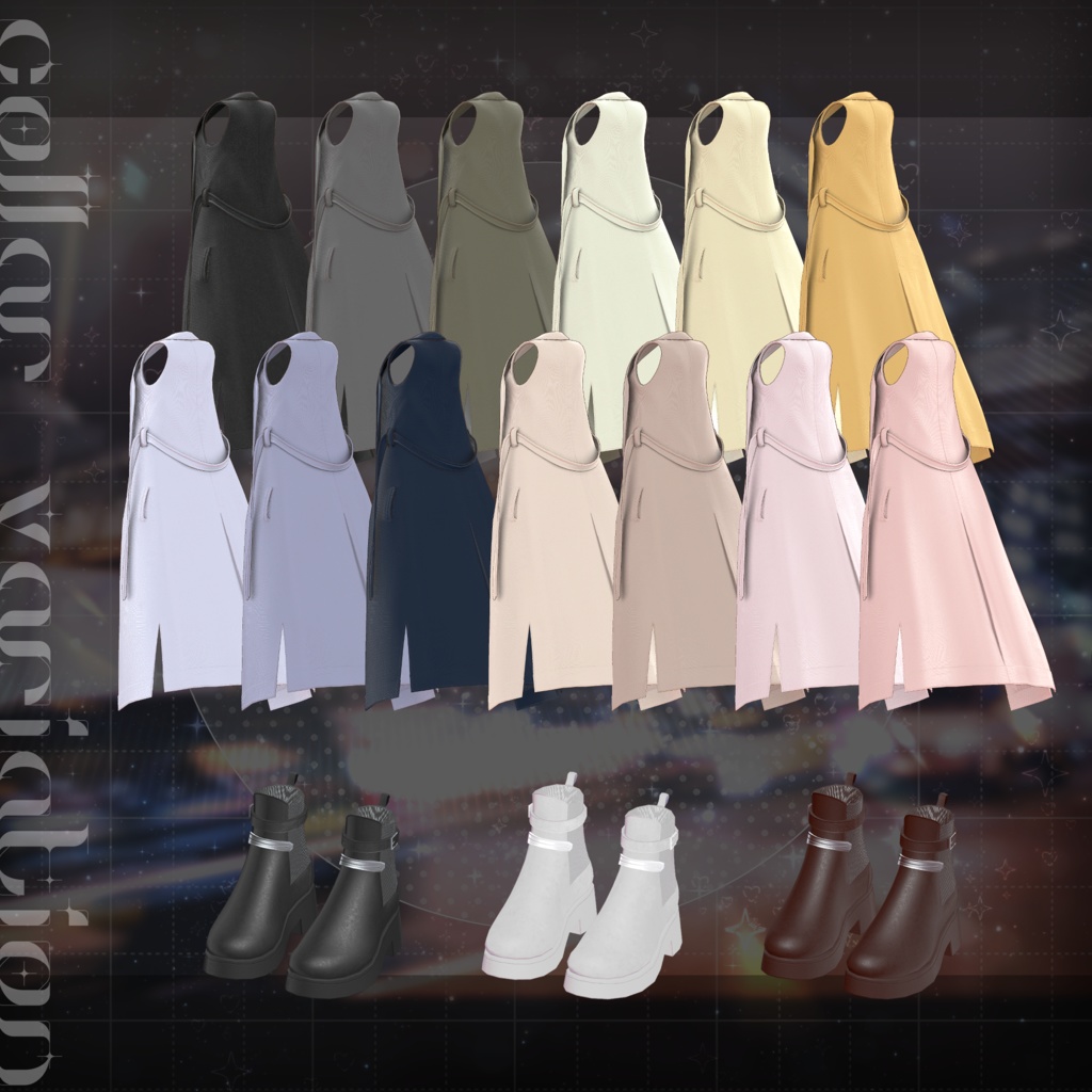 【MA対応】Slate Layer【VRChat向け衣装モデル】【15アバター対応】