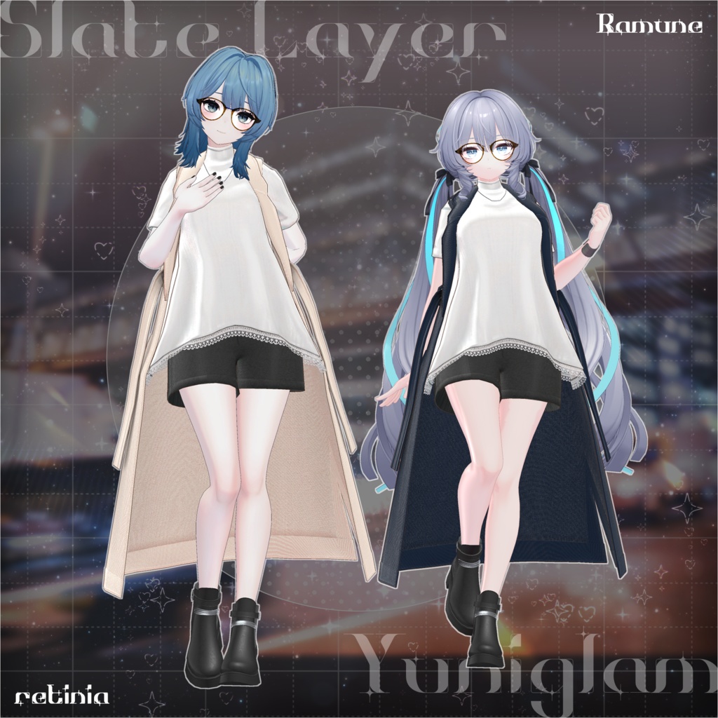 【MA対応】Slate Layer【VRChat向け衣装モデル】【15アバター対応】