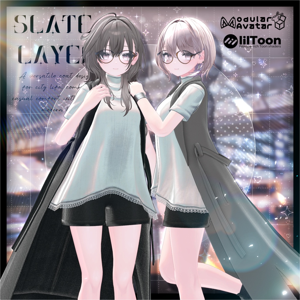 【MA対応】Slate Layer【VRChat向け衣装モデル】【15アバター対応】