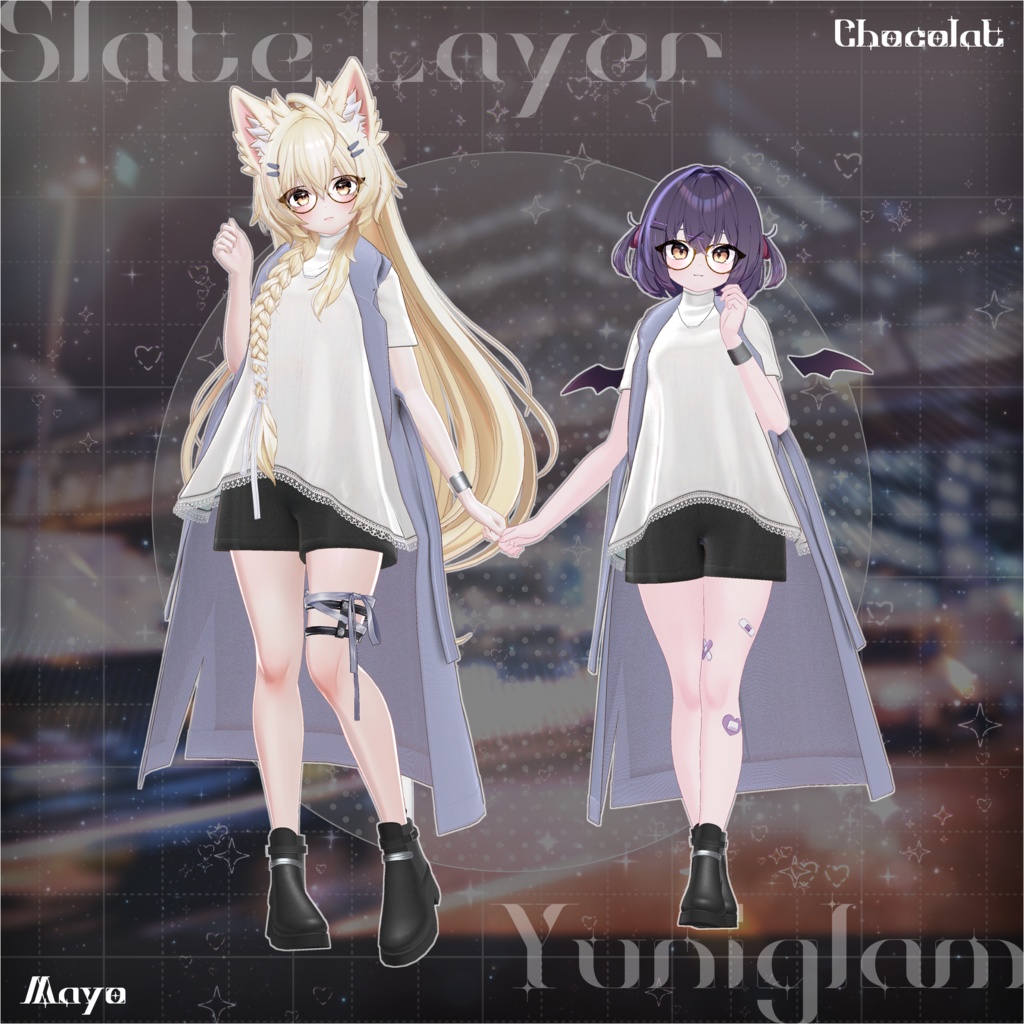 【MA対応】Slate Layer【VRChat向け衣装モデル】【15アバター対応】