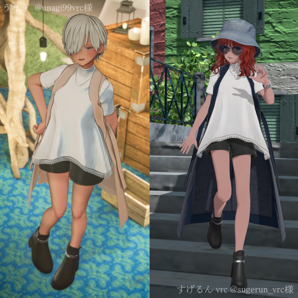 【MA対応】Slate Layer【VRChat向け衣装モデル】【15アバター対応】